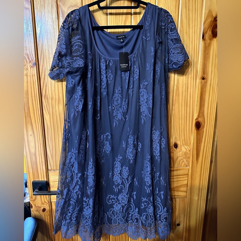 NWT- Torrid Lace Trapeze Dress
